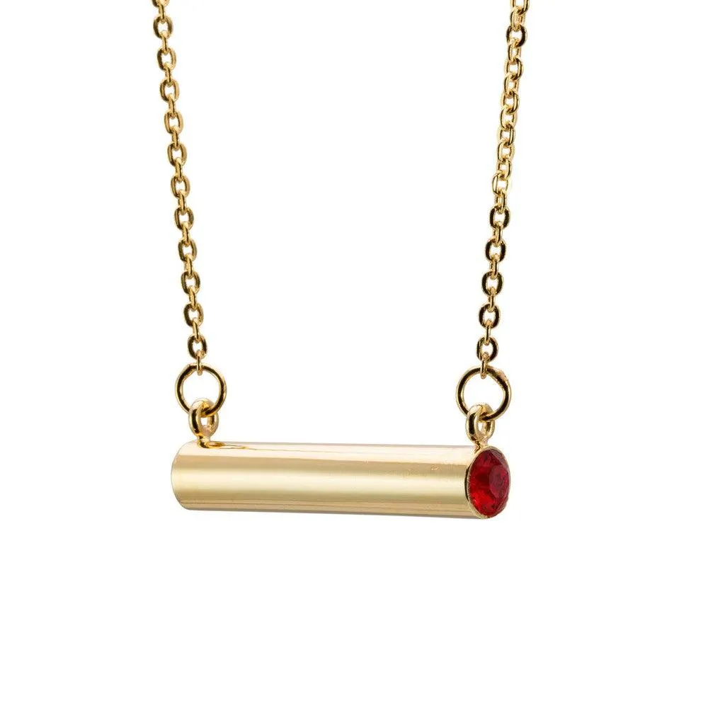 Birthstone Necklace Gold