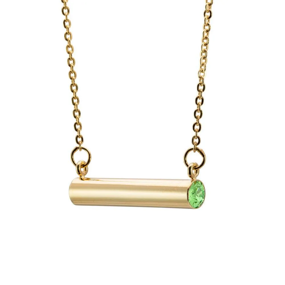 Birthstone Necklace Gold