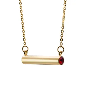 Birthstone Necklace Gold