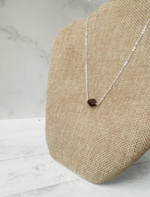 Birthstone Necklace - January - Garnet