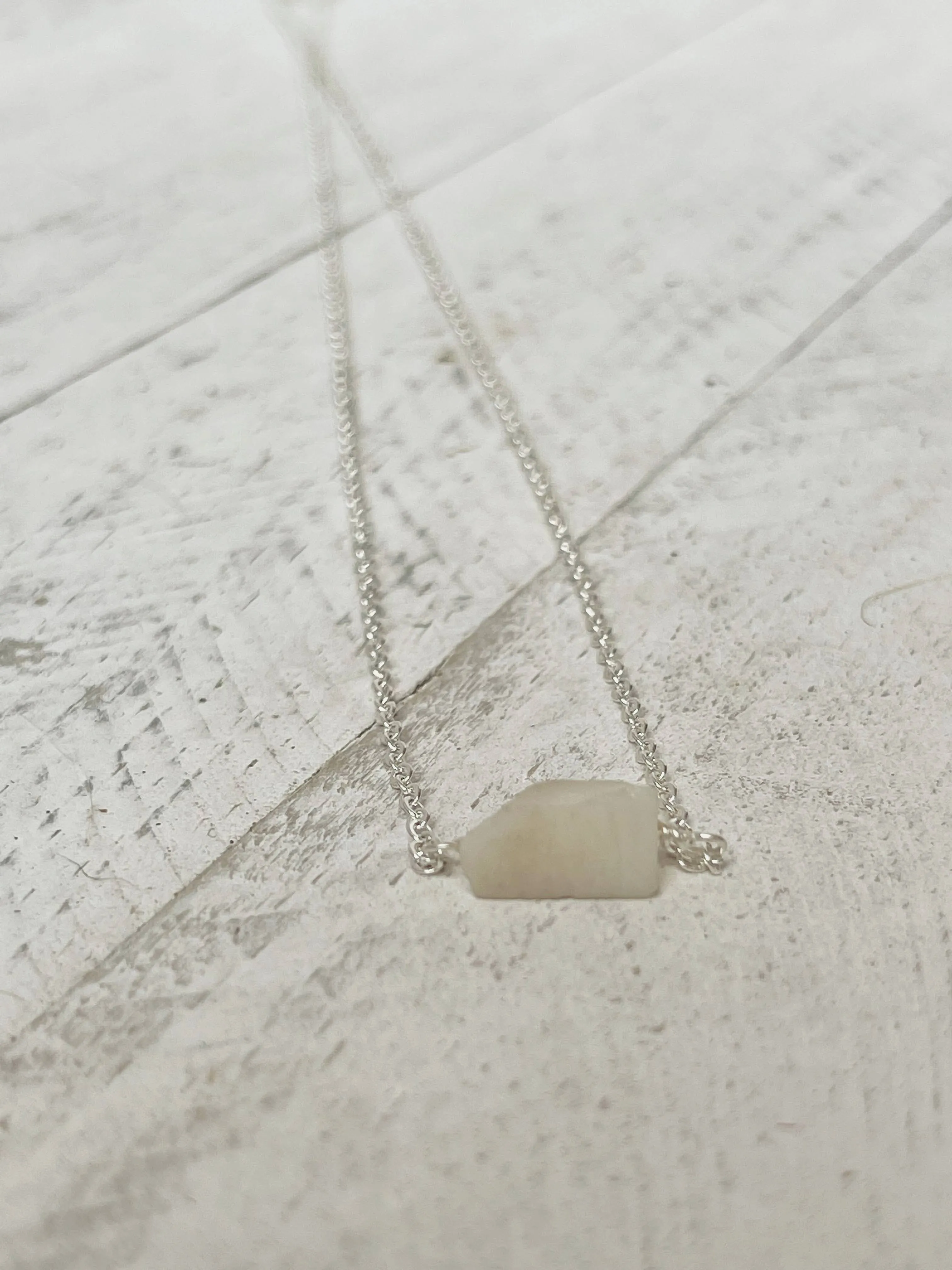 Birthstone Necklace - October - Opal