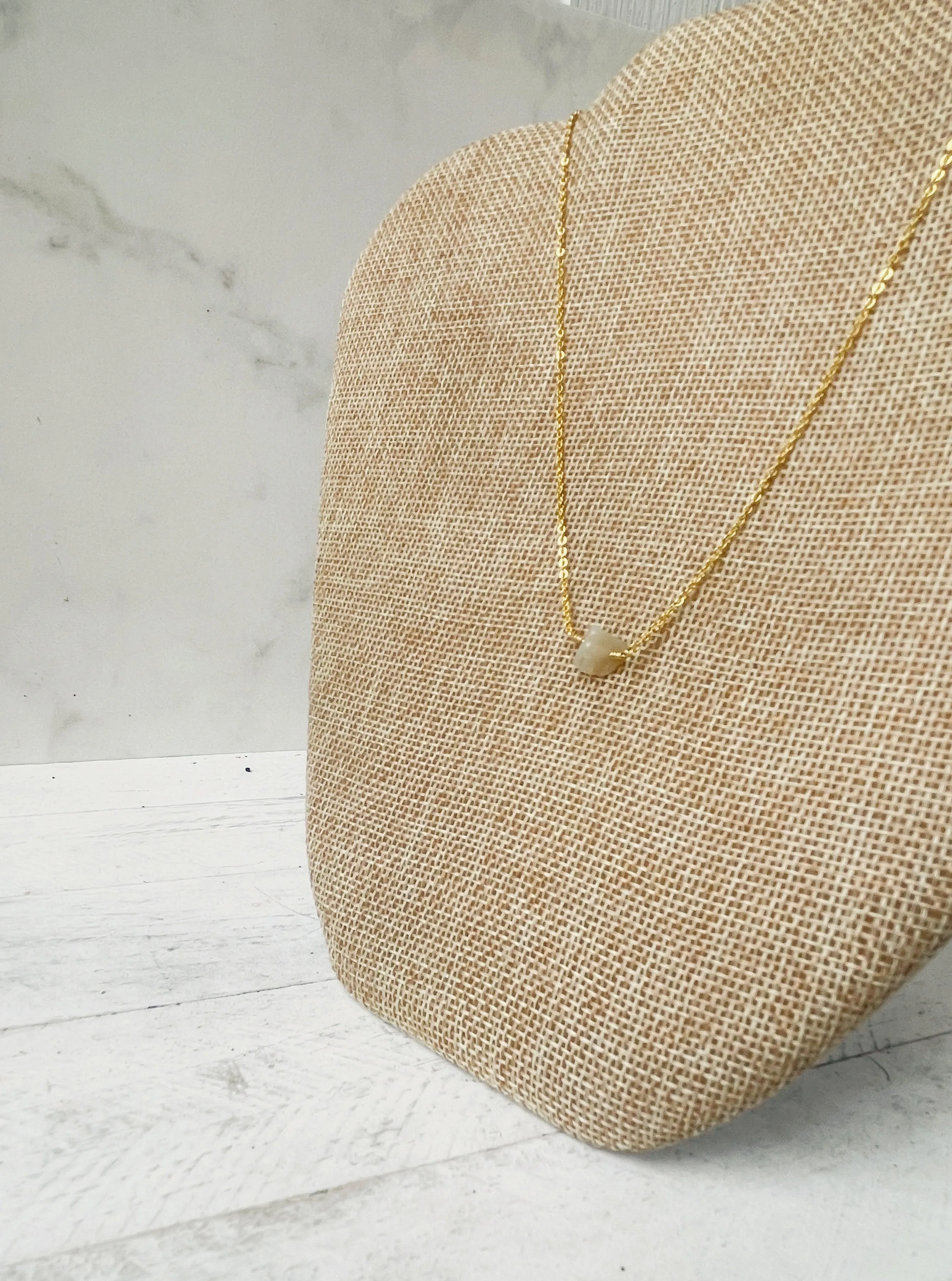 Birthstone Necklace - October - Opal