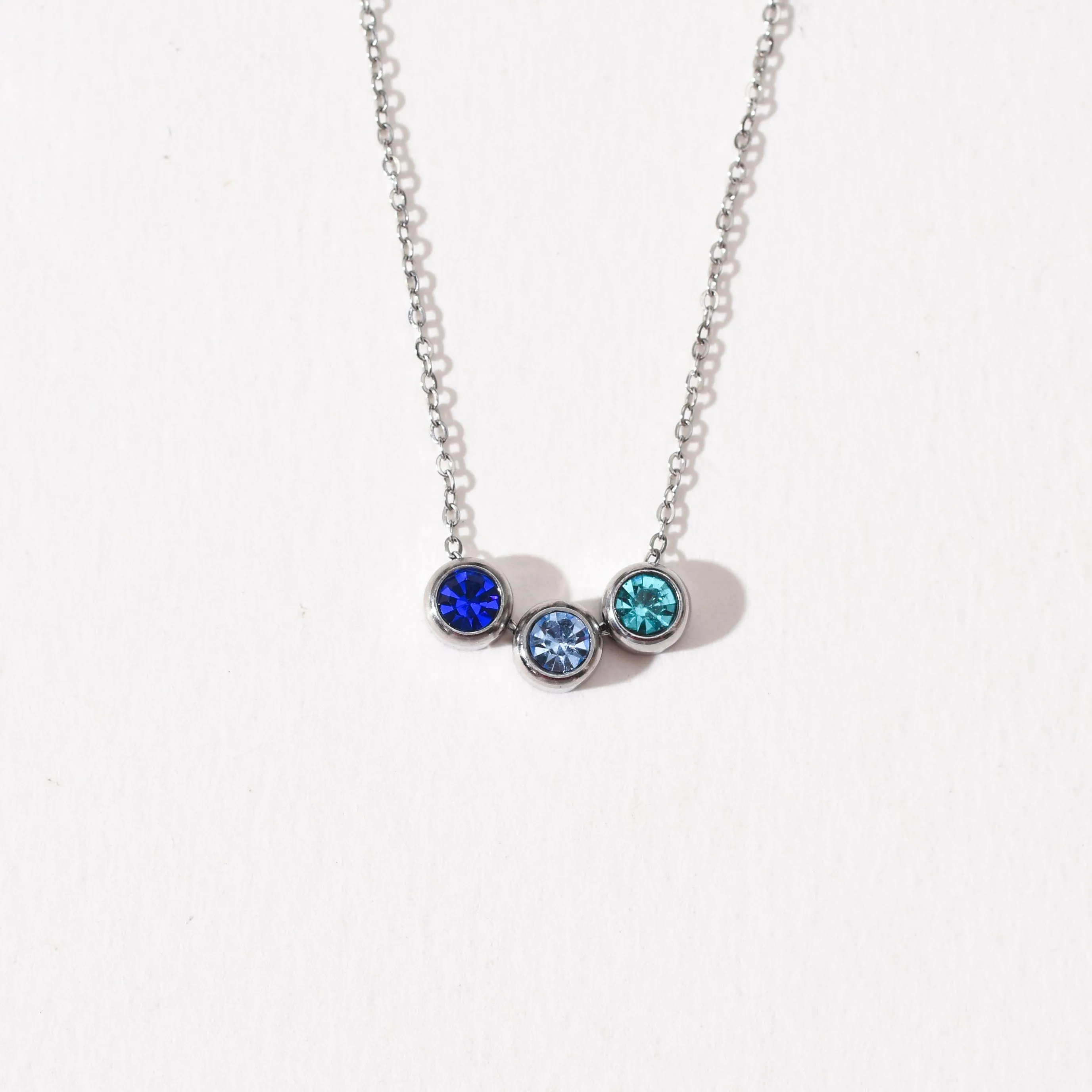 Birthstone Necklace | Silver