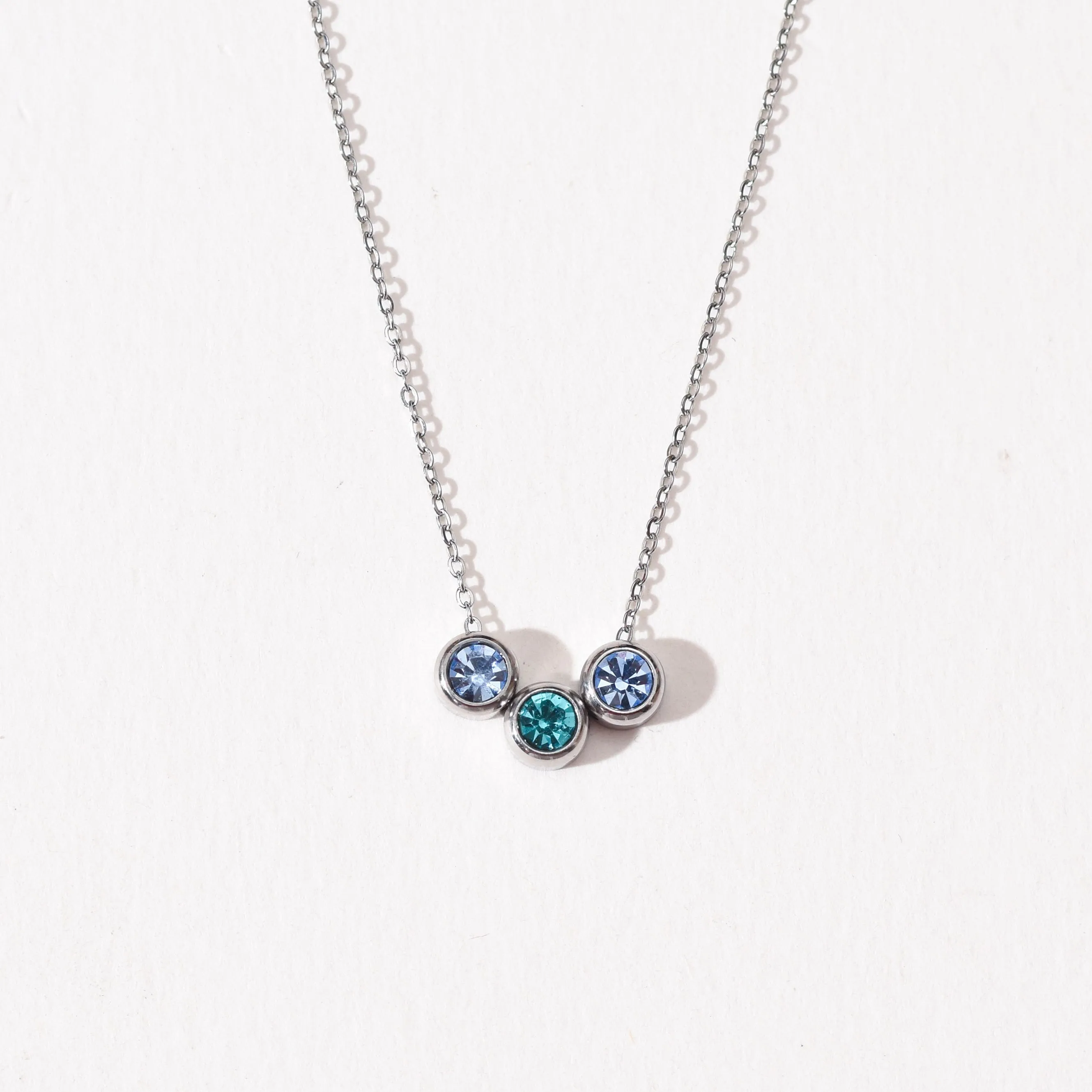 Birthstone Necklace | Silver