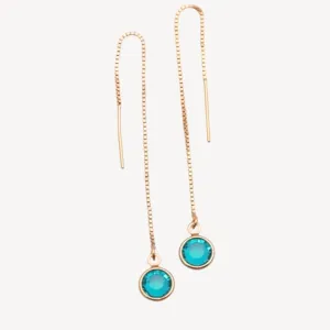 Birthstone Threader Earrings