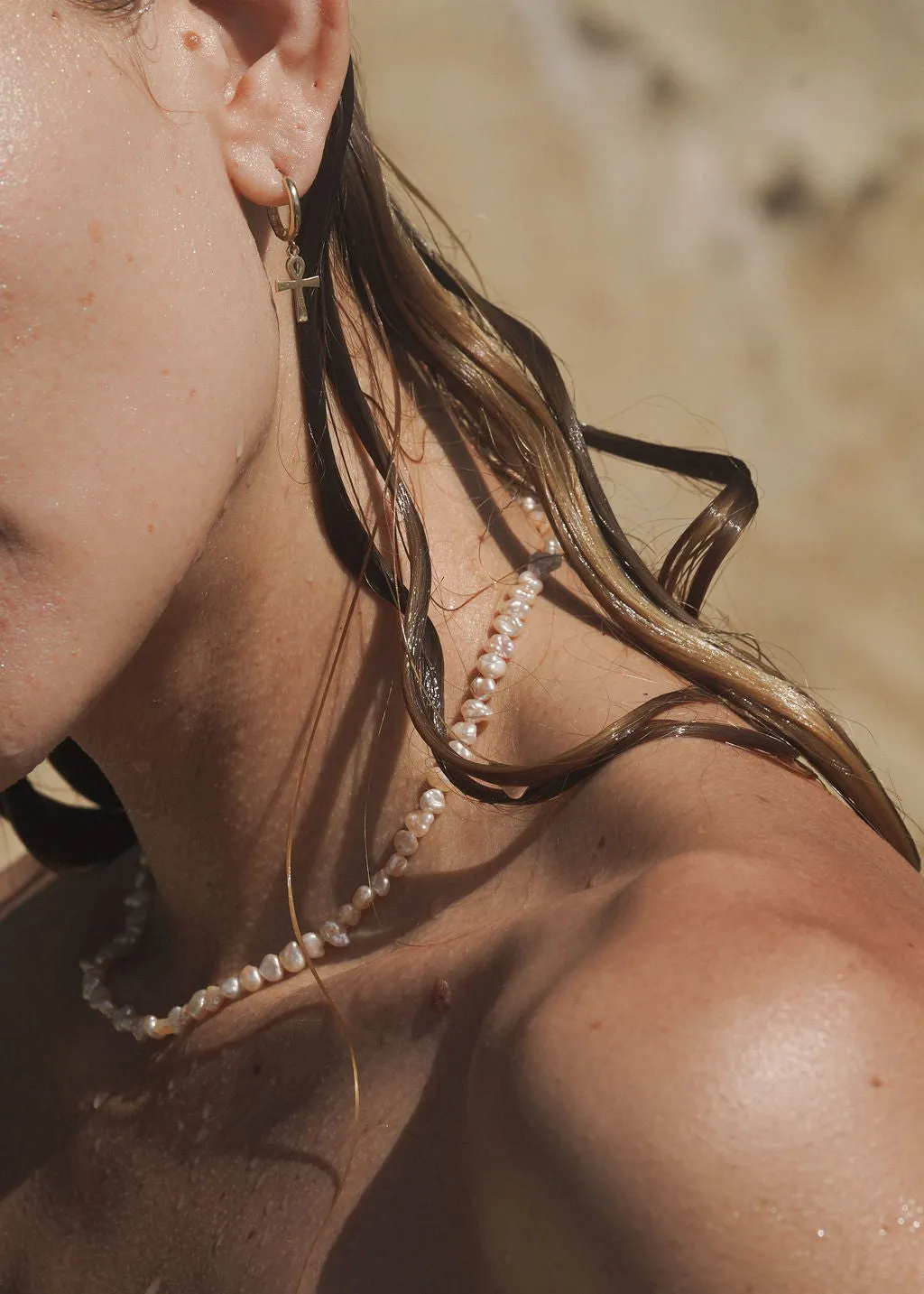 Biwa Pearl Necklace