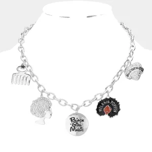 Black Girl Magic Charm Necklace