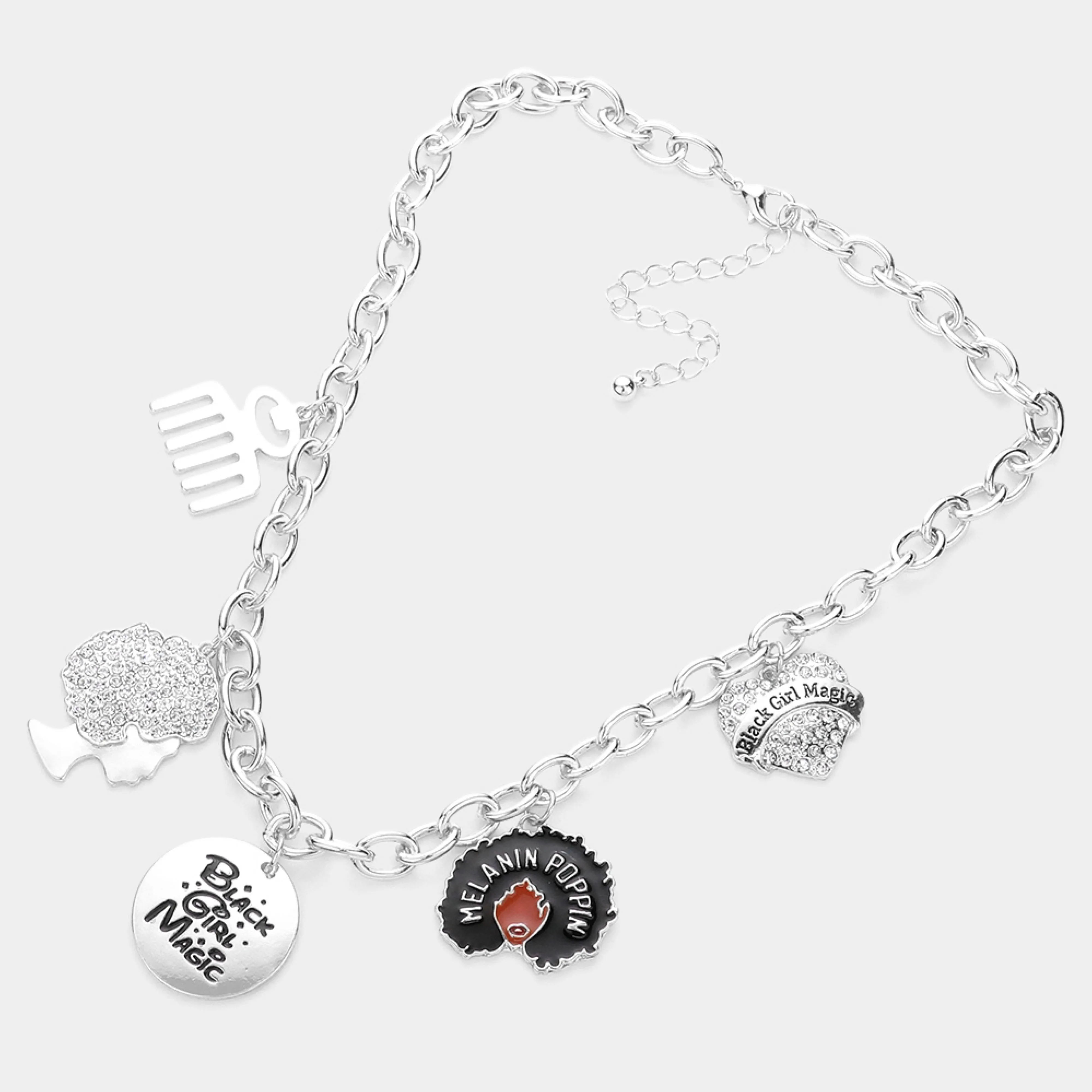 Black Girl Magic Charm Necklace