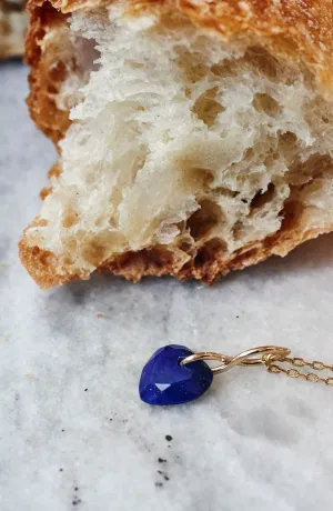 Blue Lapis Heart Necklace