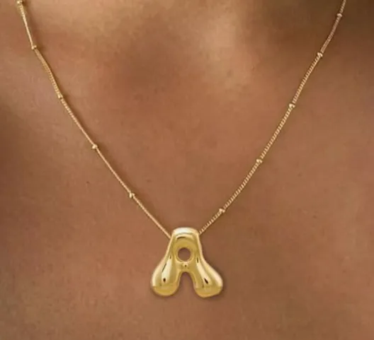Bubble Letter Necklaces