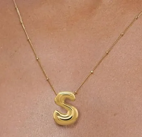 Bubble Letter Necklaces