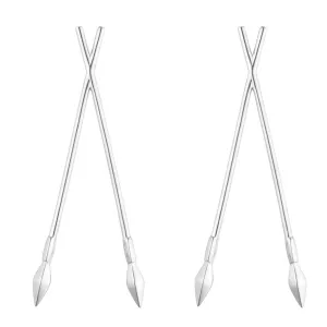 Bulawayo Sterling Silver Spear Earrings