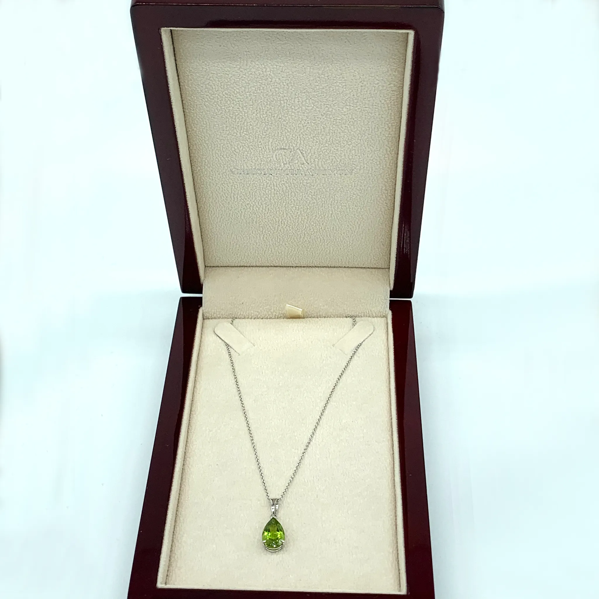 CA Lianne Peridot Birthstone Pendant Necklace