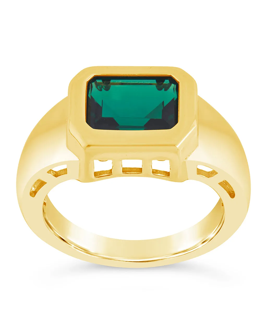 Calder CZ Statement Signet Ring