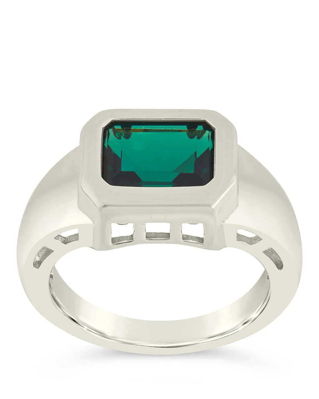 Calder CZ Statement Signet Ring