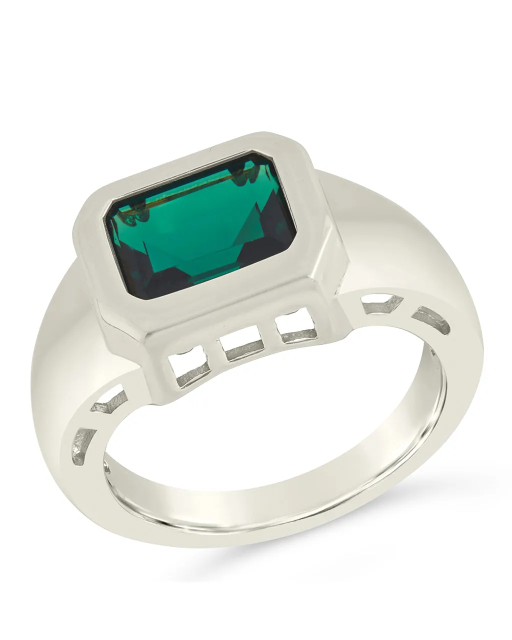 Calder CZ Statement Signet Ring