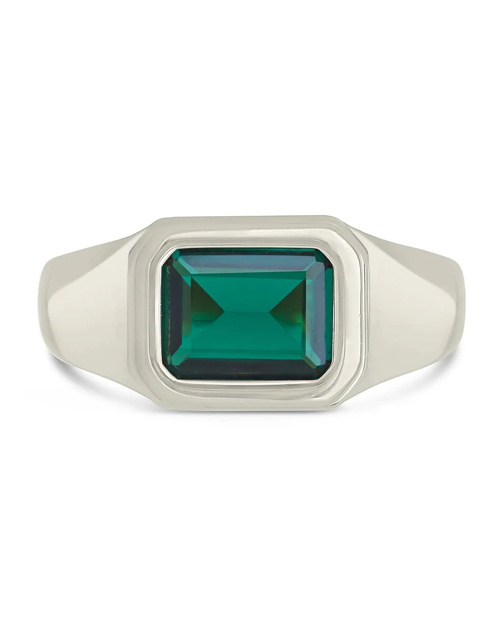 Calder CZ Statement Signet Ring