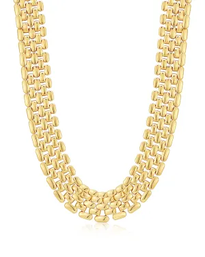 Celine Chain Link Necklace- Gold