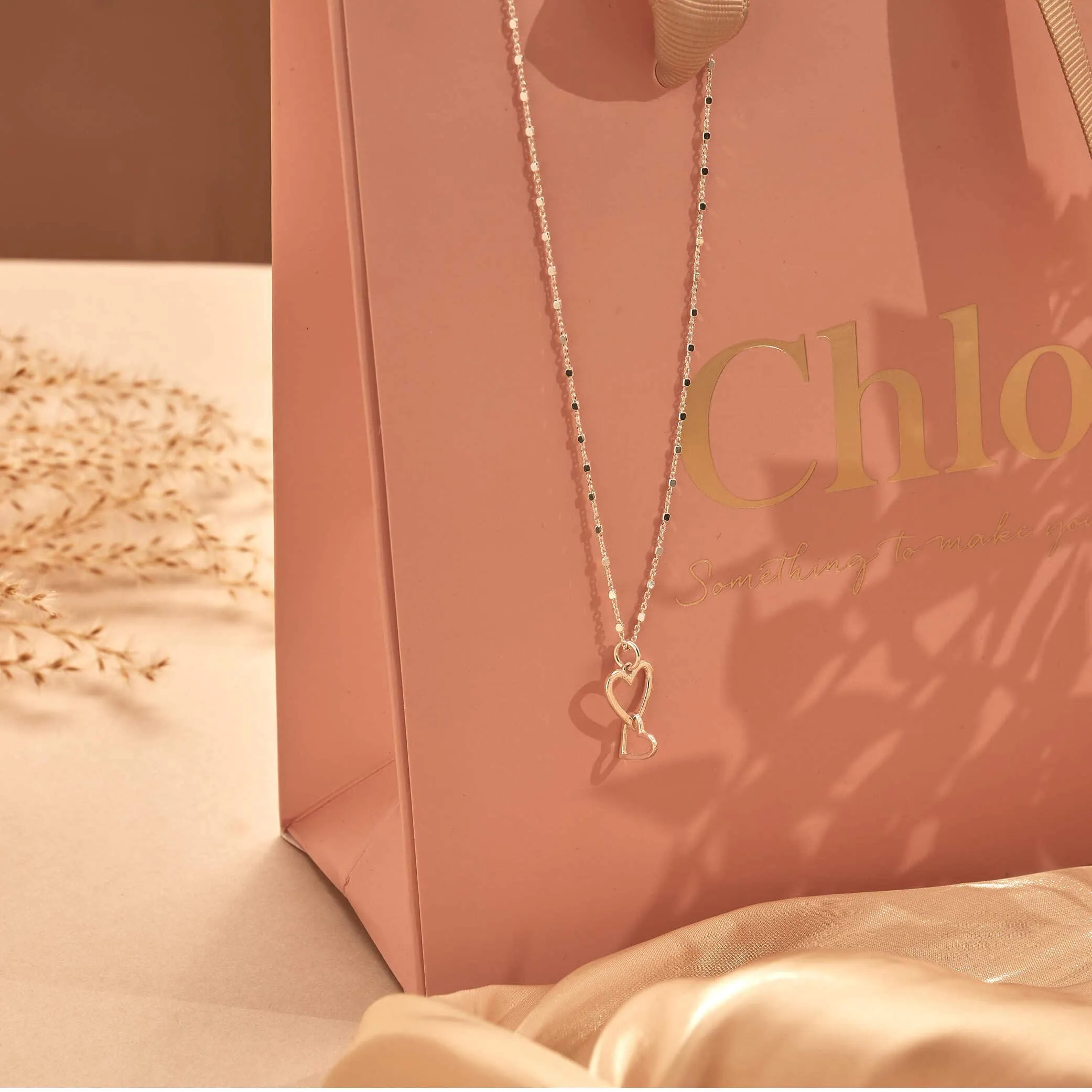 ChloBo Interlocking Love Heart Necklace