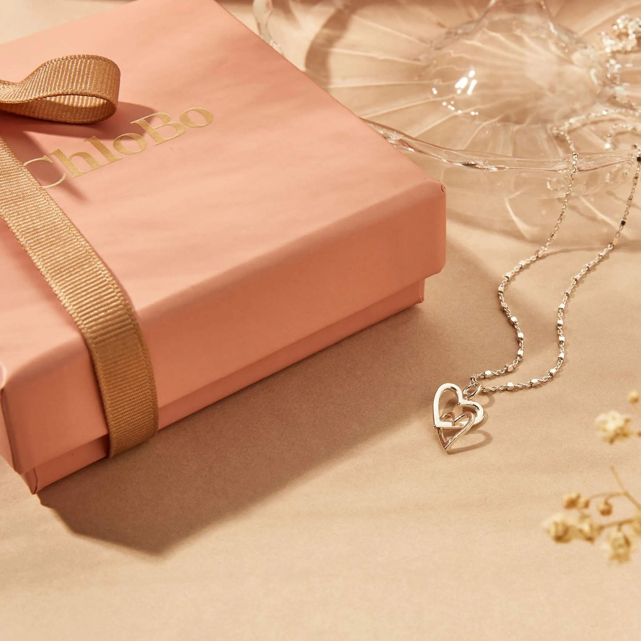 ChloBo Interlocking Love Heart Necklace