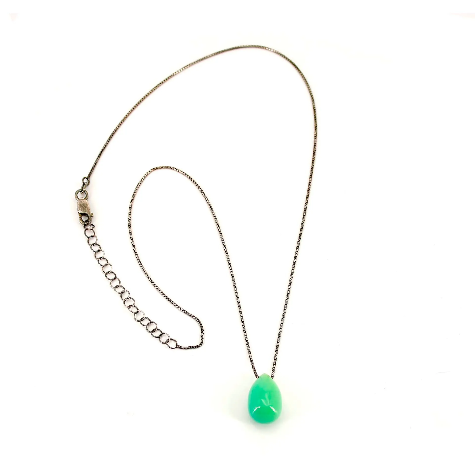 Chrysoprase Drop Necklace