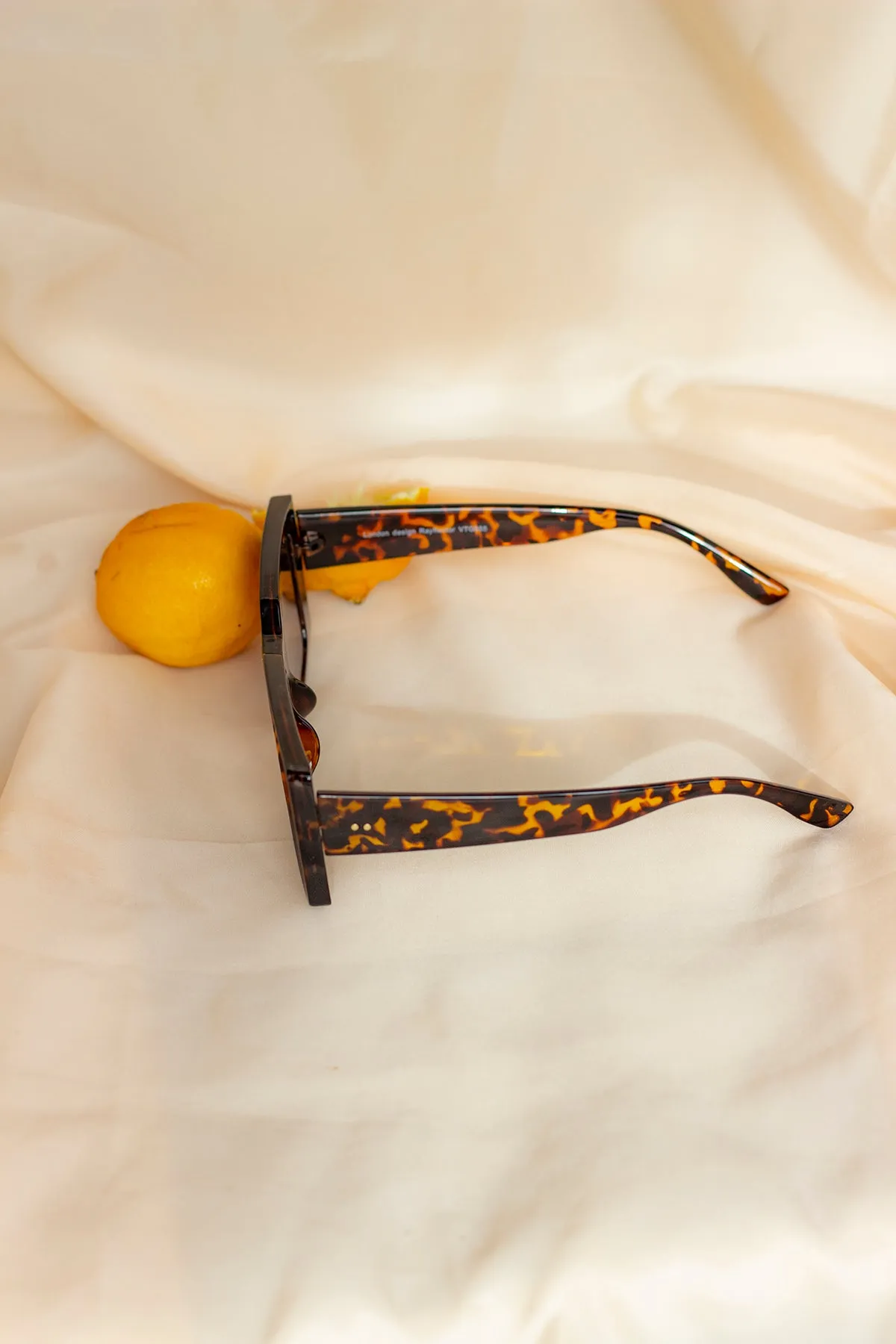Chunky Bevelled Rectangle Sunglasses