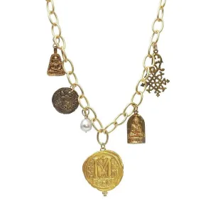 Chunky Blessing Charm Necklace