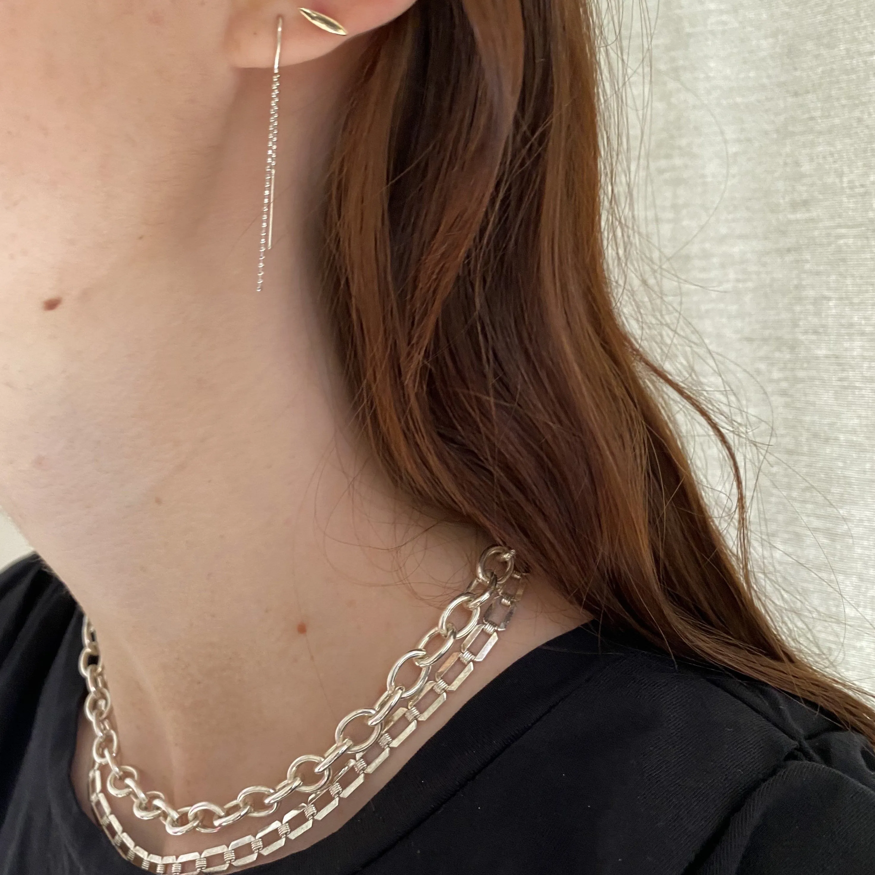 Chunky Chain Choker - Sterling Silver