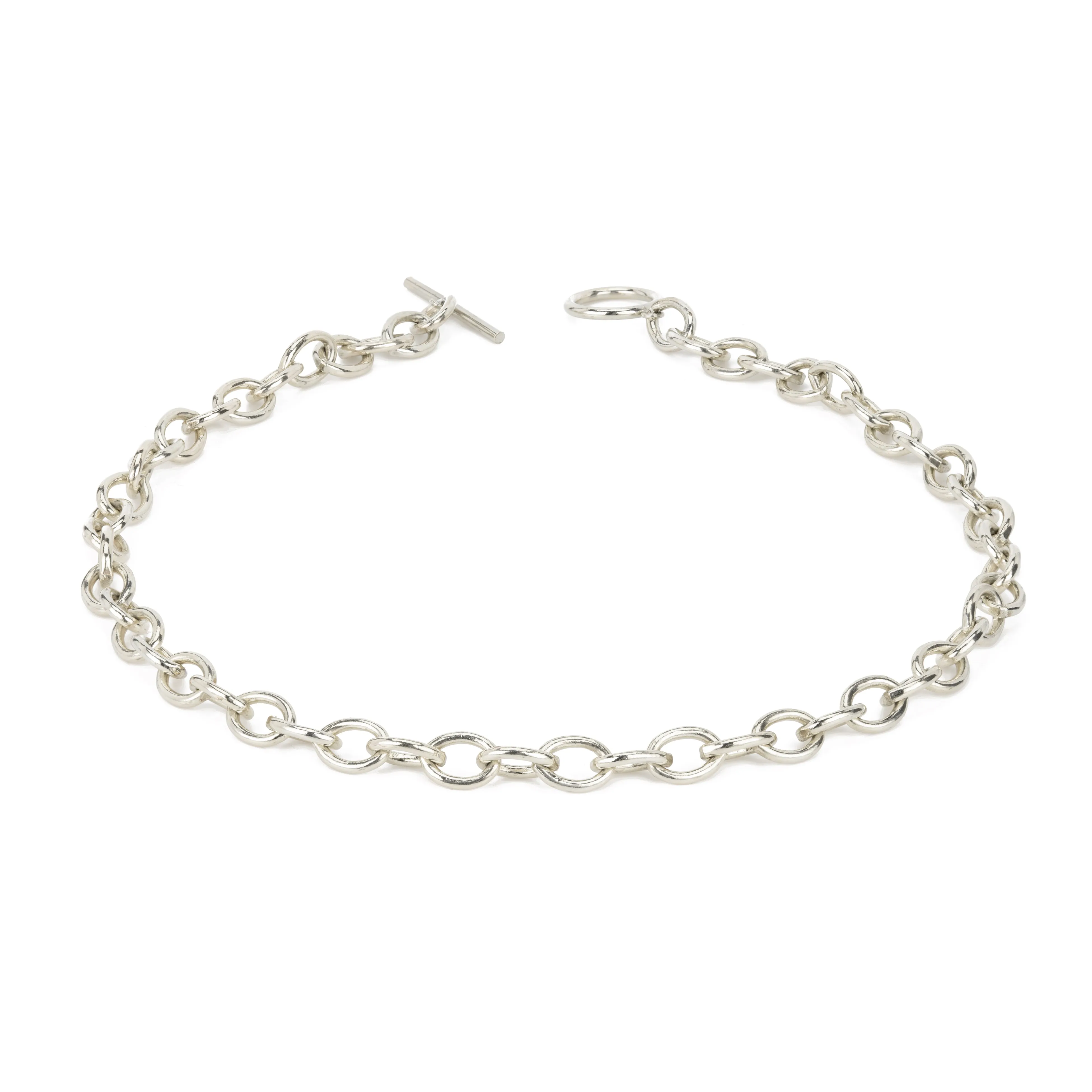 Chunky Chain Choker - Sterling Silver