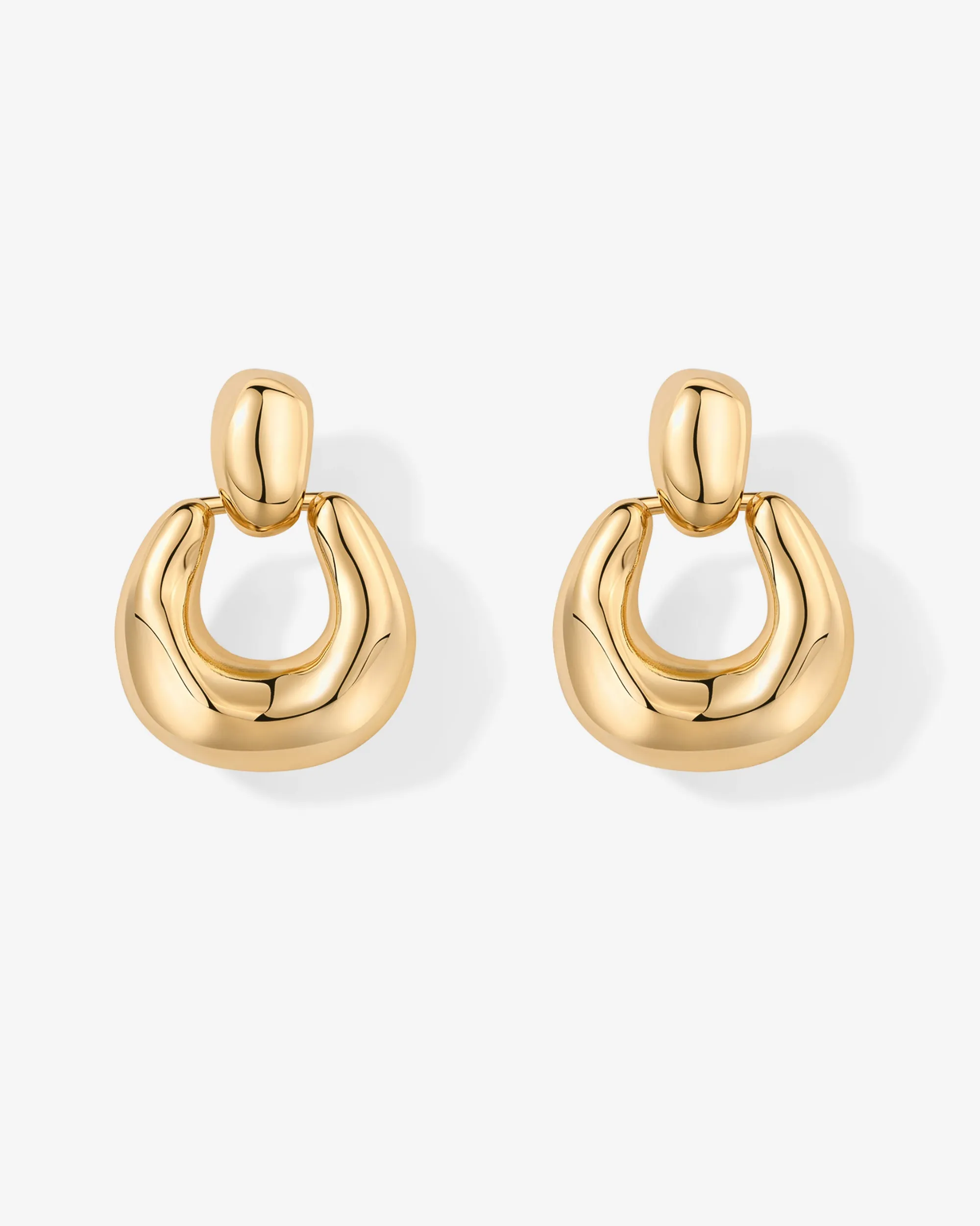 Chunky Dangle Door Knocker Earrings