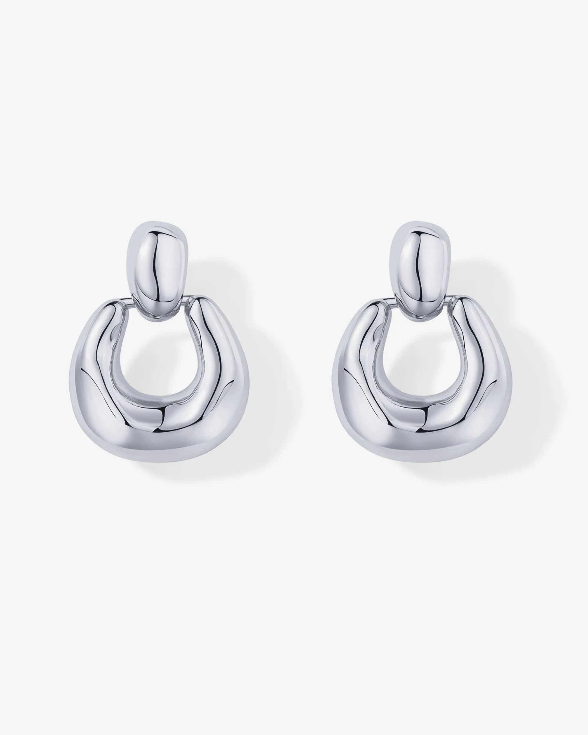 Chunky Dangle Door Knocker Earrings