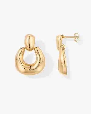 Chunky Dangle Door Knocker Earrings