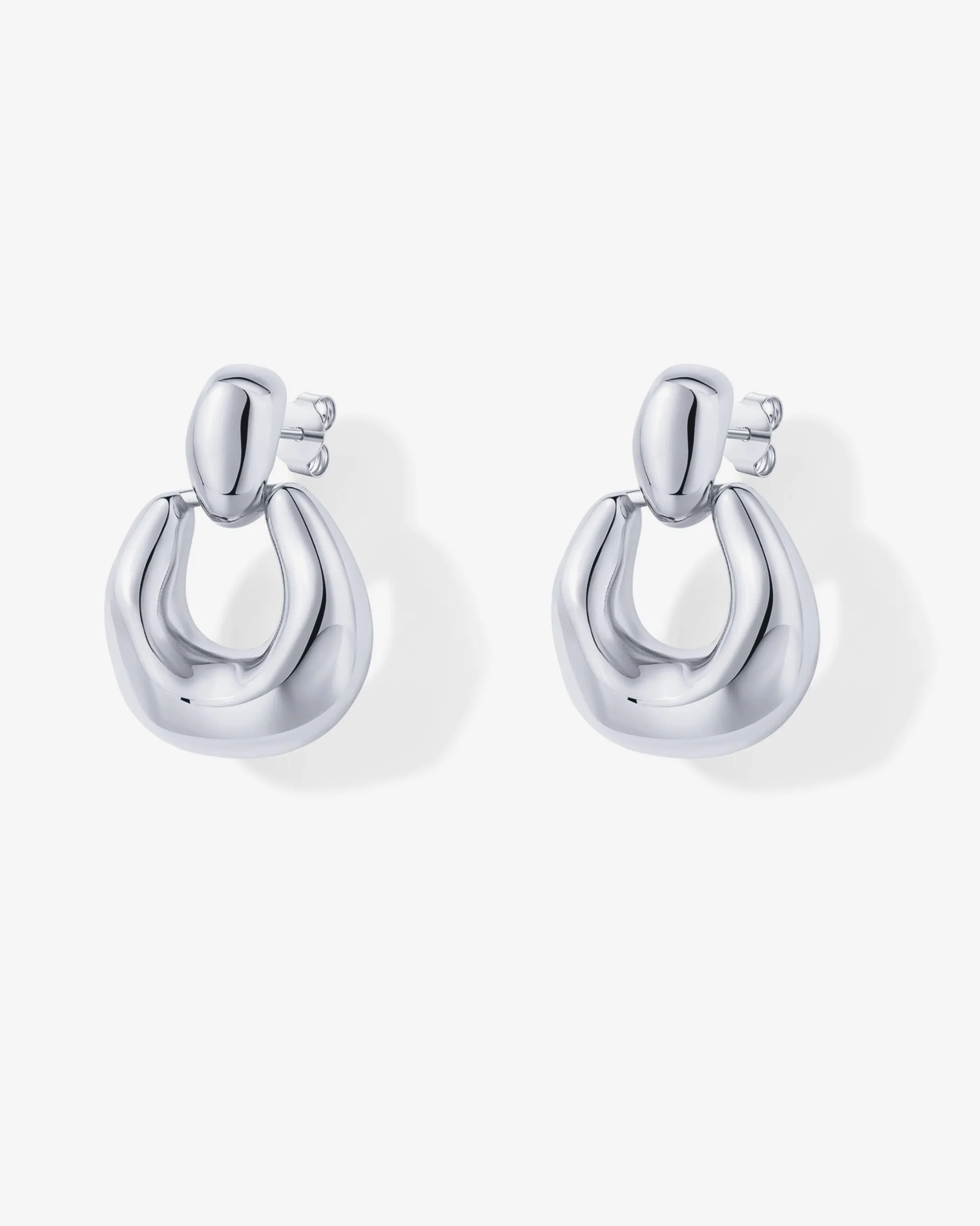 Chunky Dangle Door Knocker Earrings