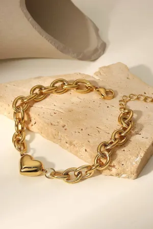 Chunky Heart Bracelet