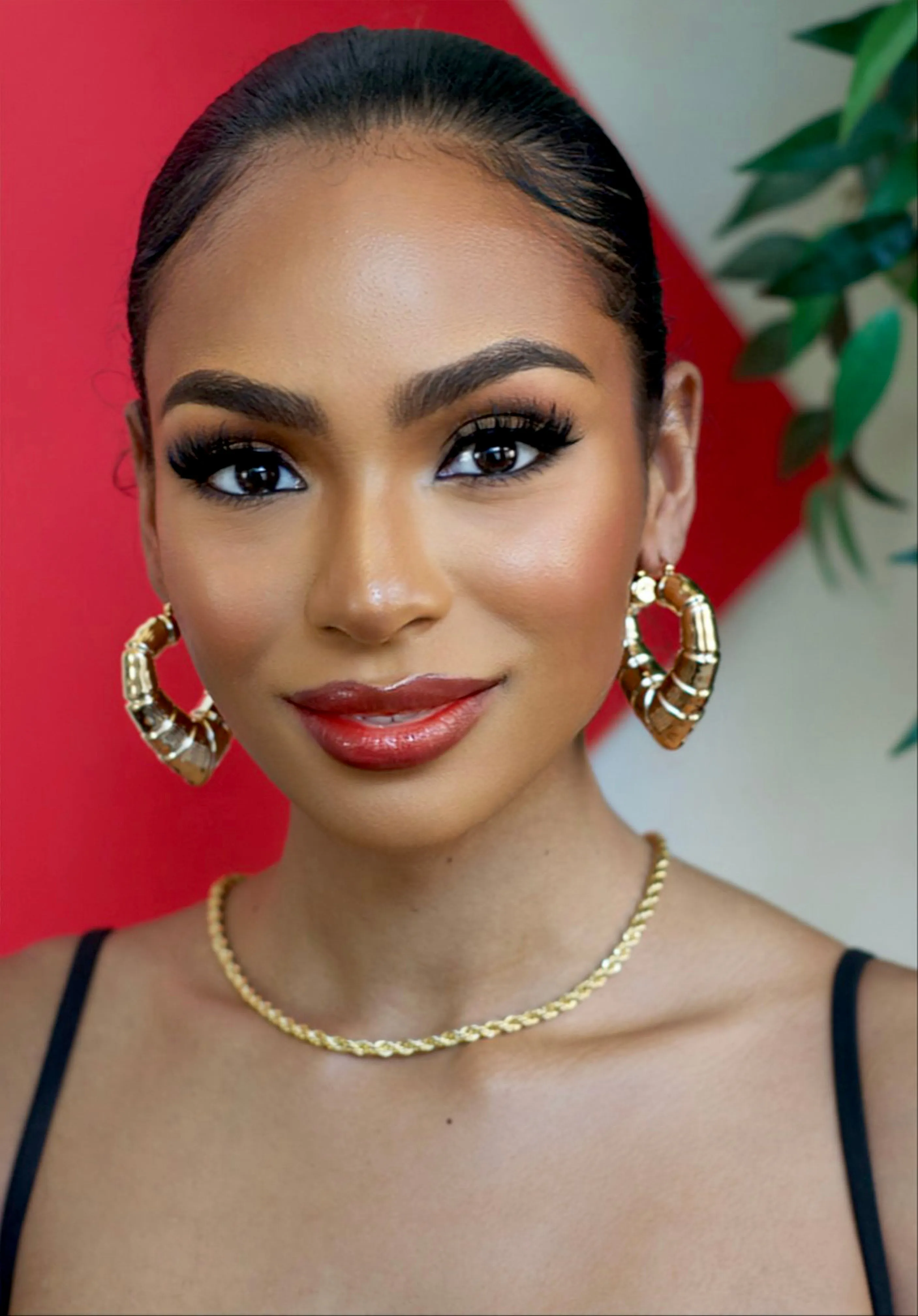 CHUNKY HEART HOOPS