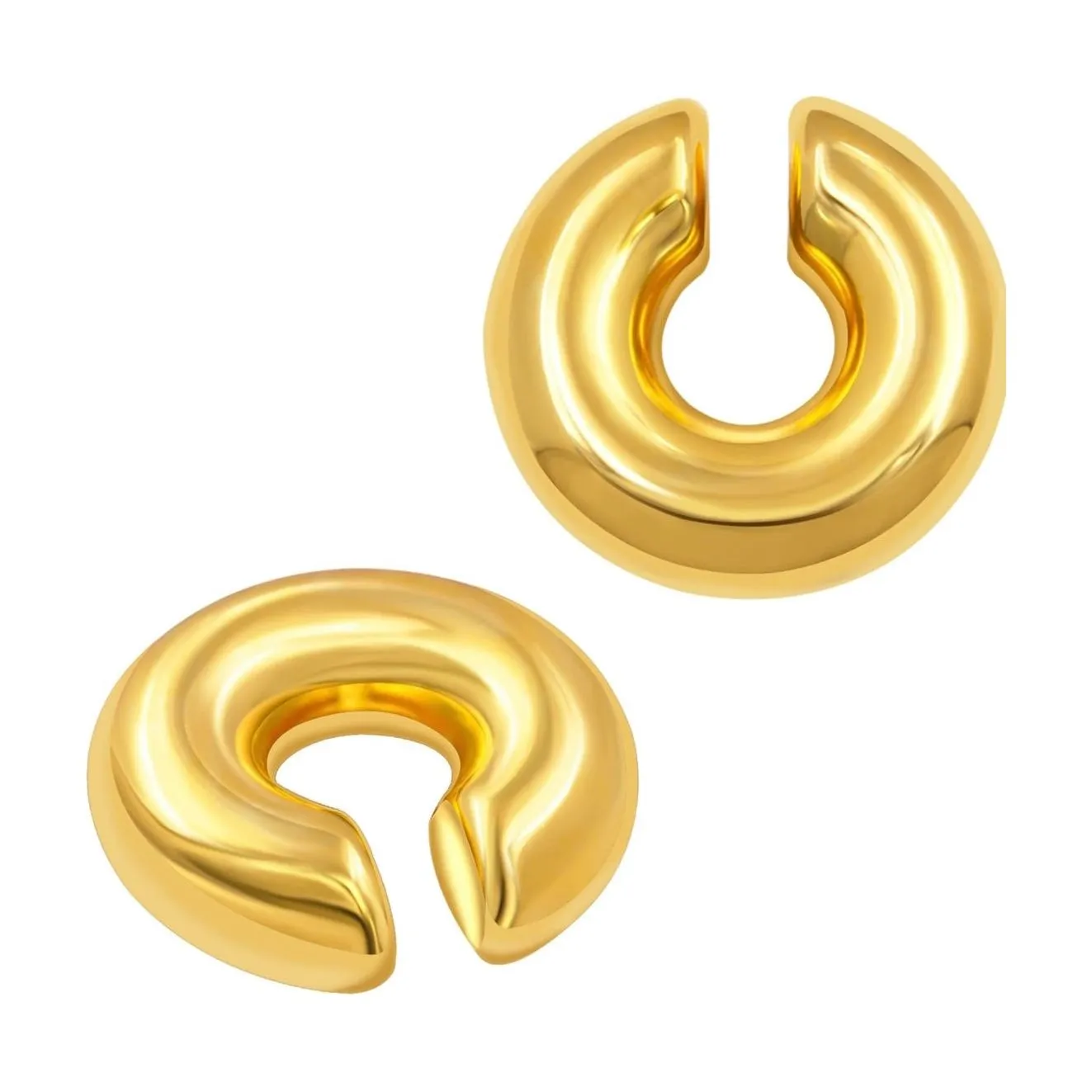 Chunky Huggie Ear Cuffs (2 Cuffs)