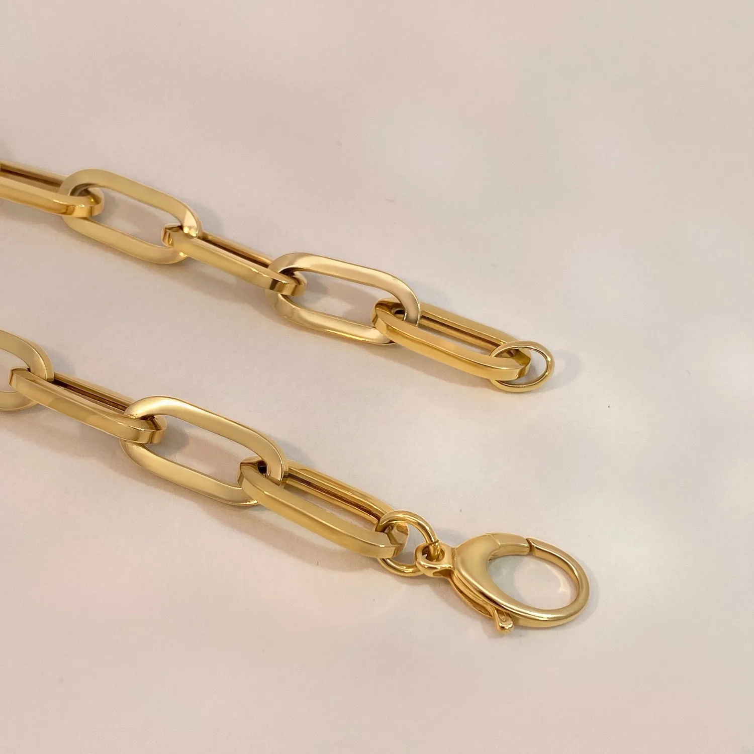 Chunky Paperclip Link Necklace