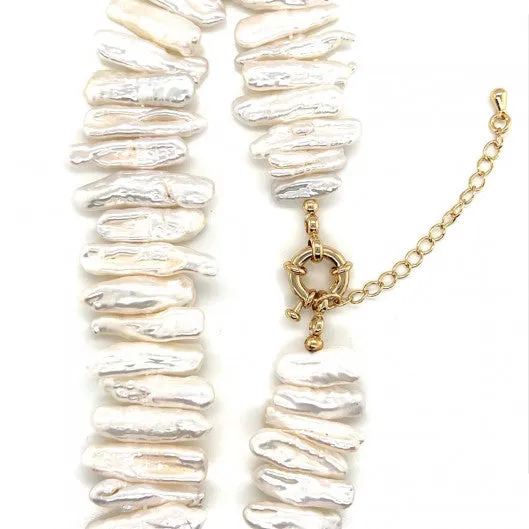 Chunky Pearl Beaded Necklace