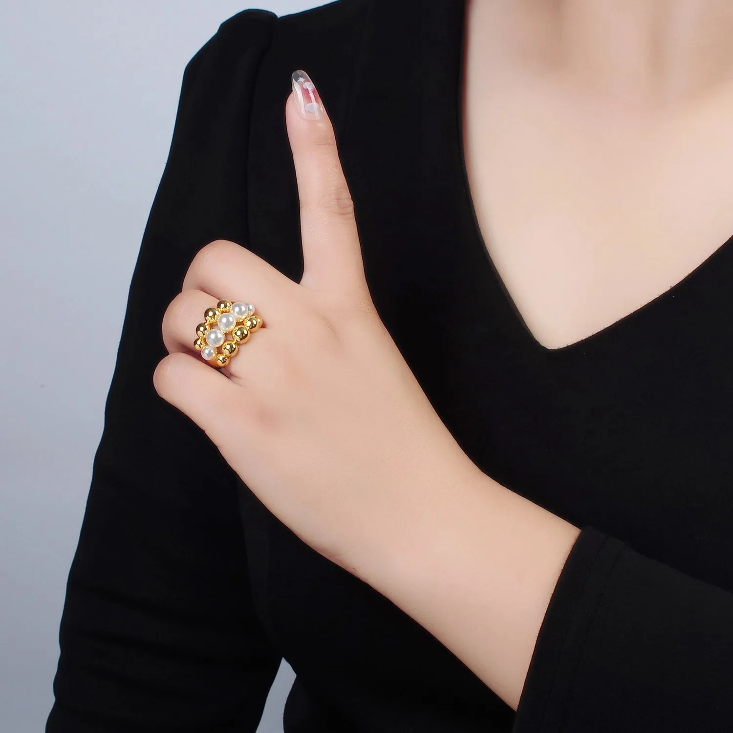 Chunky Pearl Ring