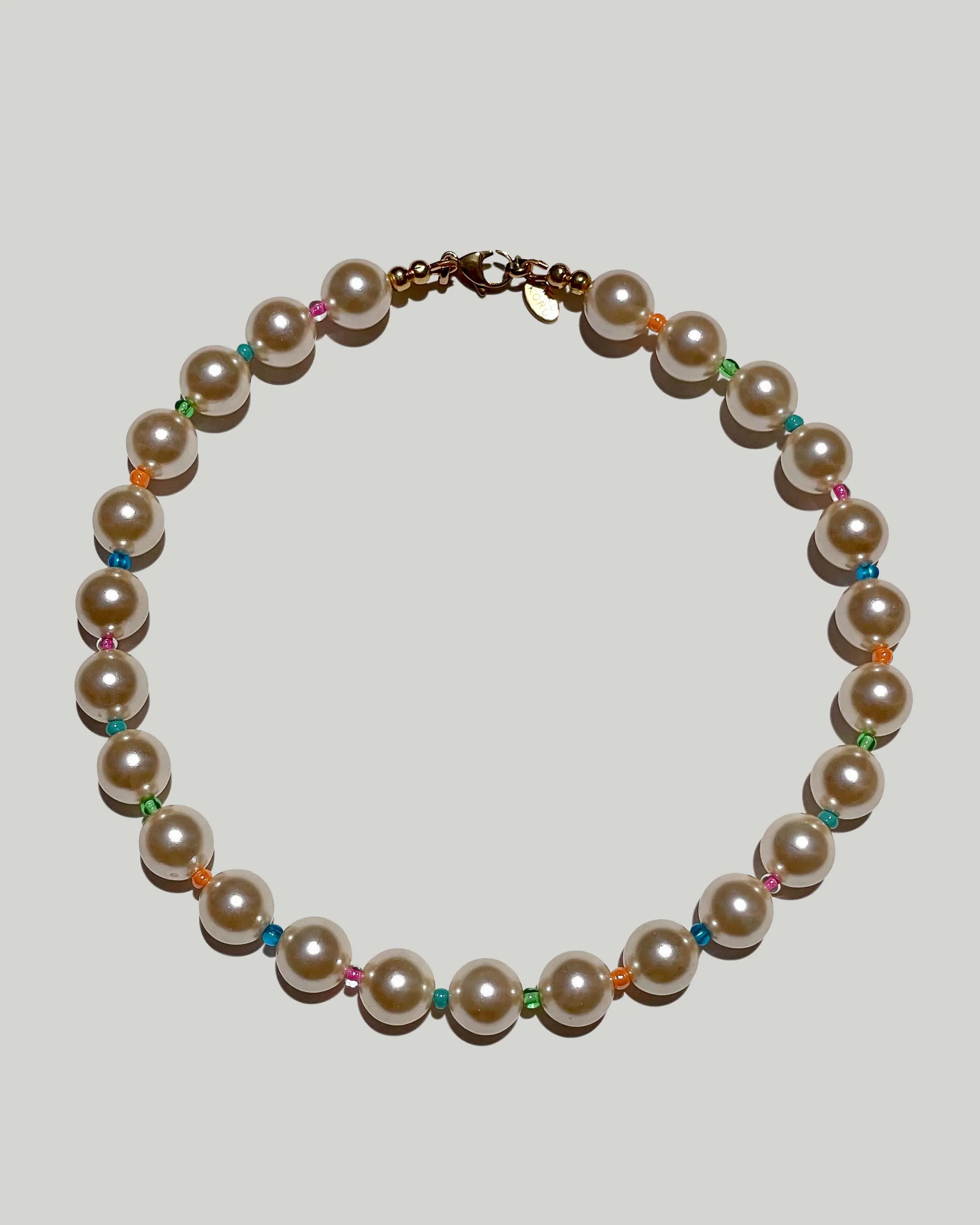 Chunky Rainbow Pearl Necklace