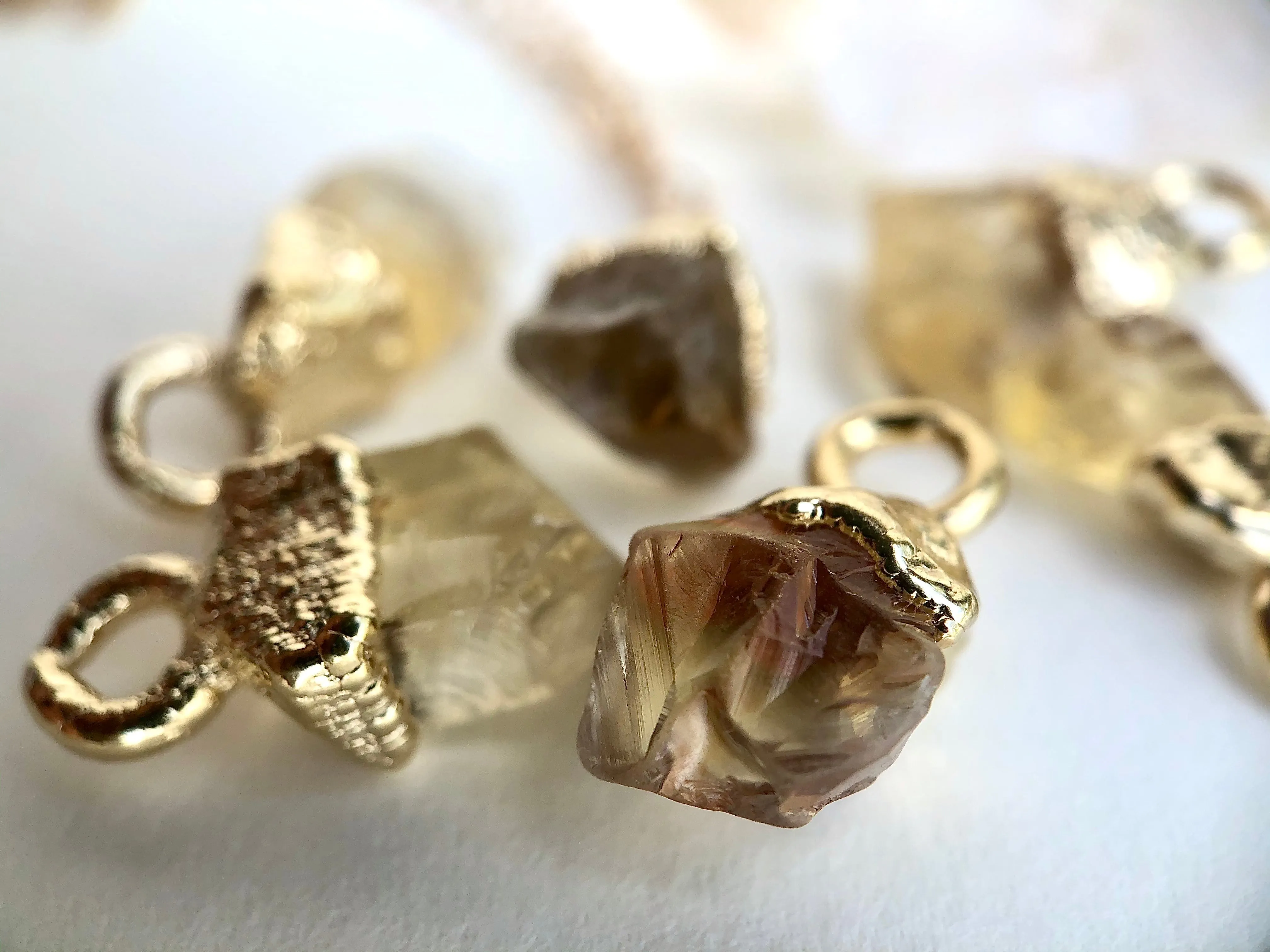 Citrine Drop Necklace