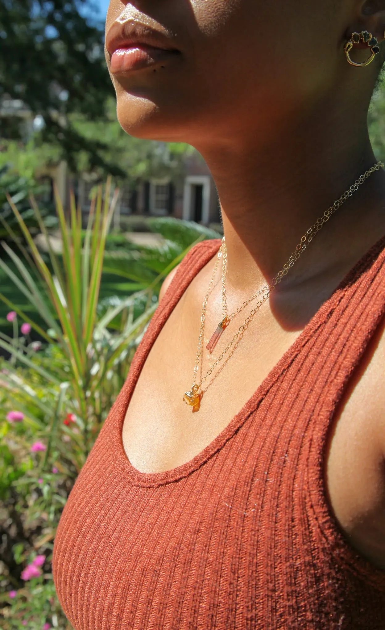 Citrine Drop Necklace