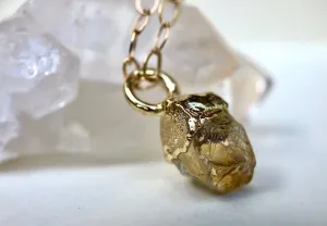 Citrine Drop Necklace