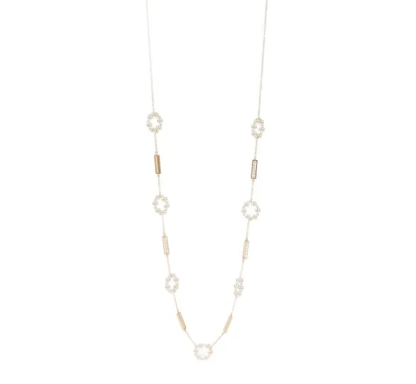 CLARA NECKLACE-GOLD PEARL