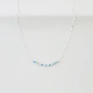 Classic Arc in Aquamarine - Necklace