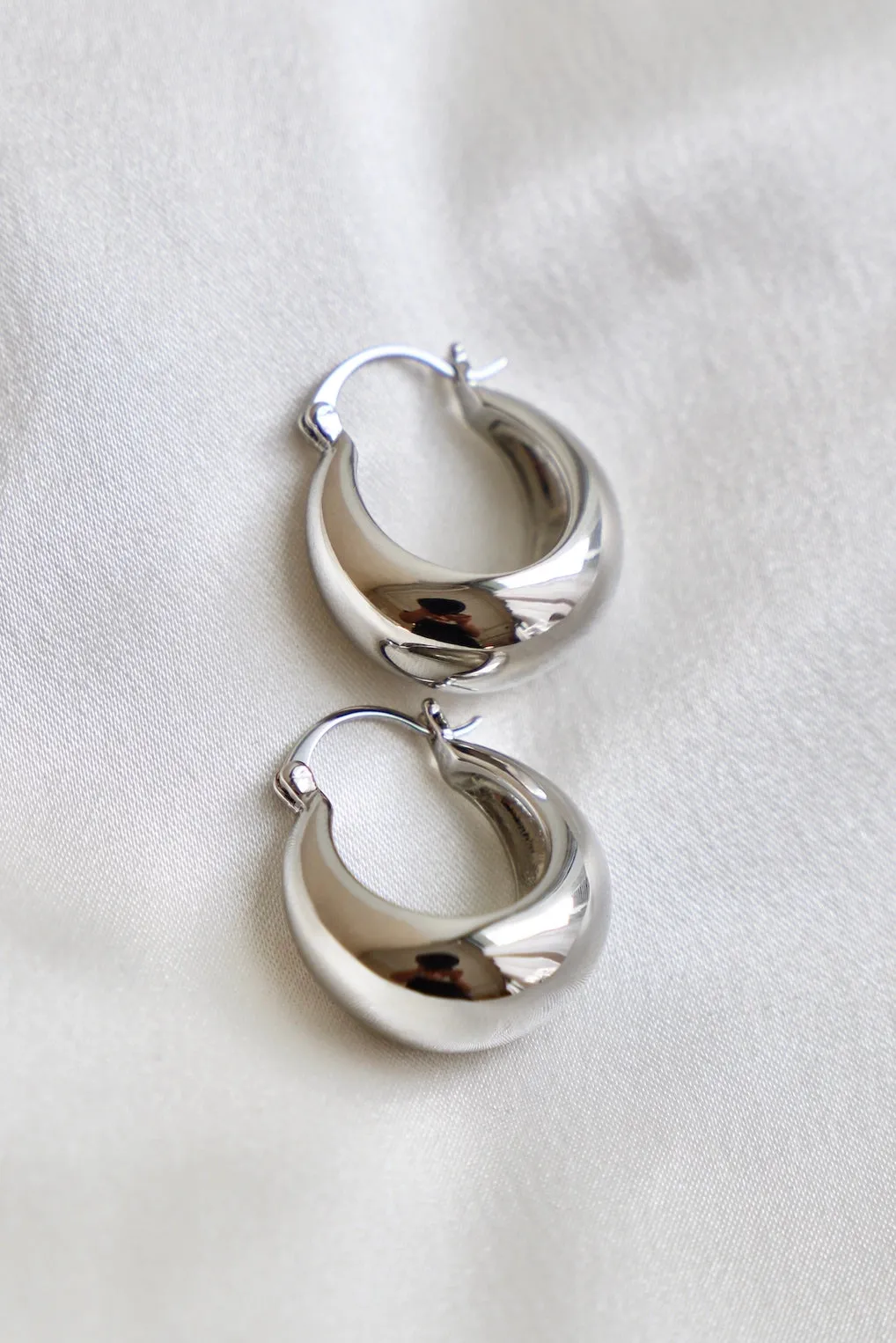 Coco Chunky Hoops - Silver