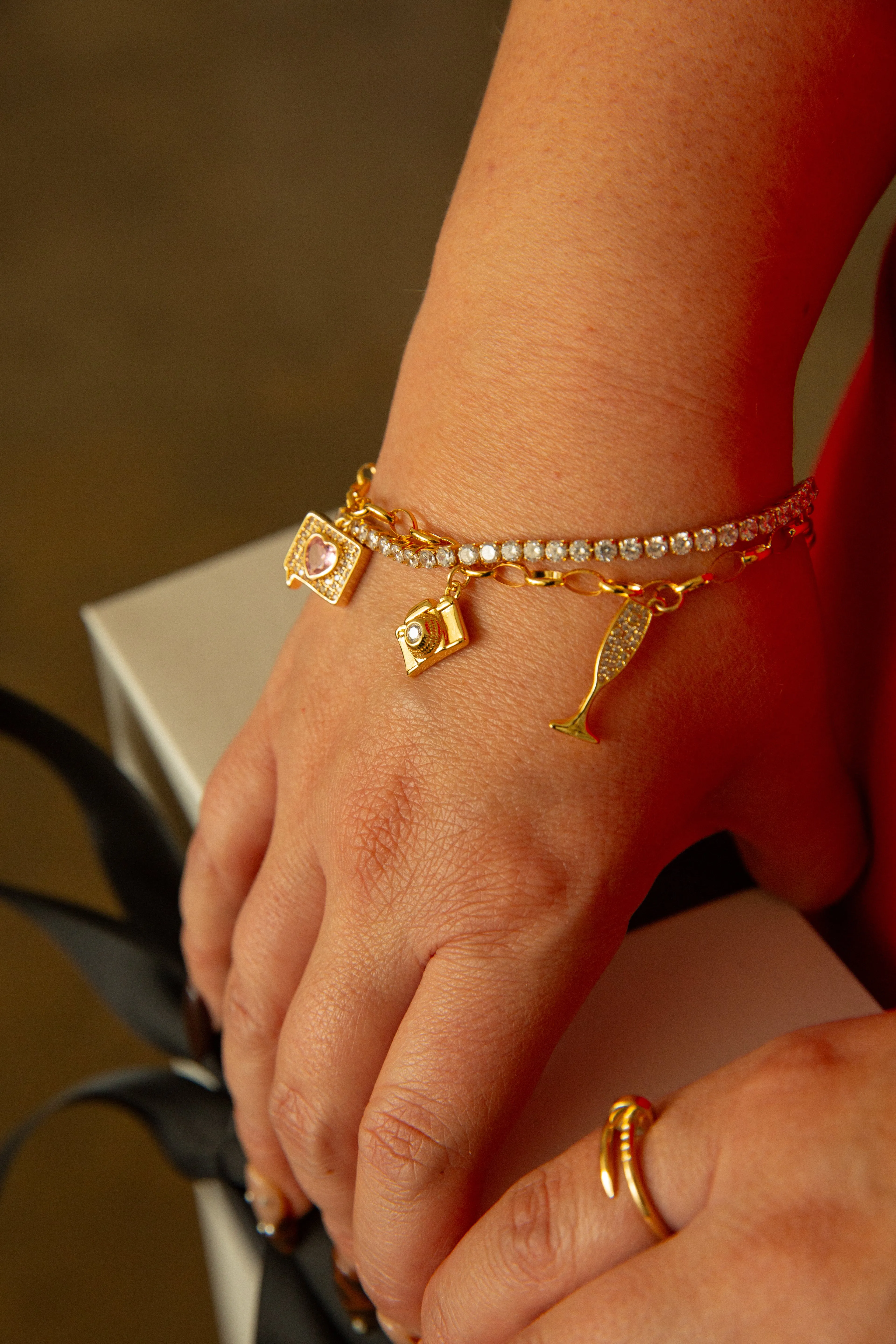 coffee   yap charm bracelet