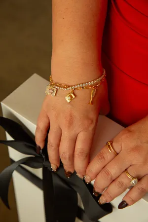 coffee   yap charm bracelet