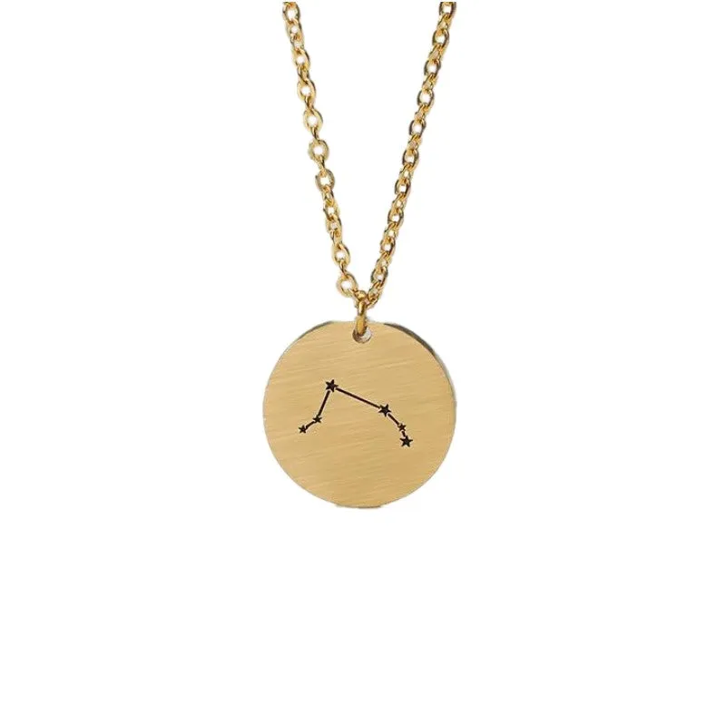 Coin Zodiac Sign Necklace