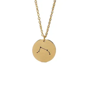 Coin Zodiac Sign Necklace
